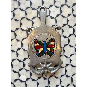 Pewtarex Butterfly Trivet Hand-Painted Aluminum Alloy trivet